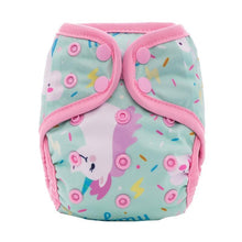 Load image into Gallery viewer, Newborn Pocket Diaper Cloth Diapers Bamboo Charcoal Inner Waterproof PUL Outer Double Gussets Nappies for Baby