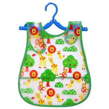 Load image into Gallery viewer, Adjustable Baby Bibs Waterproof Lunch Feeding Bibs Baby Cartoon Feeding Cloth Children Baby Bib for Kids