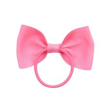 Load image into Gallery viewer, Luxury Handamde Small Baby Elastic Rubber band Head rope Mini Solid Ribbon Bow Tie For Girls Hair Accessories