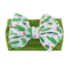 Load image into Gallery viewer, Handmade Bow Flowers Baby Headbands Printed Bowknot Elastic Baby Turban Newborn Hair Accessories For Baby Girls