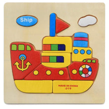 Load image into Gallery viewer, 3D Wooden Children Interesting Puzzle Toys With Animals and Cars Exellent Puzzles Intelligence Kids Early Educational Toys For Children