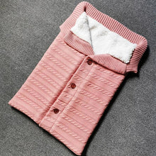 Load image into Gallery viewer, Handmade Wool Warm Baby Blanket Soft Baby Sleeping Bag Cotton Knitting Envelope Newborn Swadding Wrap Stroller blankets Gift for Shower