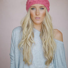 Load image into Gallery viewer, HandmadeKnit Wool Hairband for Mother & Daughter Headband Knit Flower Hairband Ear Warmer Headwrap