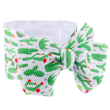 Load image into Gallery viewer, Handmade Bow Flowers Baby Headbands Printed Bowknot Elastic Baby Turban Newborn Hair Accessories For Baby Girls