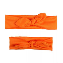 Load image into Gallery viewer, Mother & Baby Headbands Print Floral Elastic Hair Bands Parent-Child Hair Accessories Bow For Baby Girls Bow in Modern Design