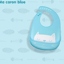Load image into Gallery viewer, Bibs Waterproof Silicone Feeding Baby Saliva Towel Newborn Cartoon Aprons Baby Bibs Adjustable