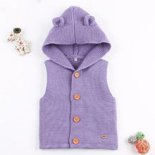 Load image into Gallery viewer, Winter Fashionable Sweaters For Baby Cardigans Autumn Hooded Newborn Knitted Jackets Cartoon Bear Children Long Sleeve Clothing