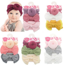 Load image into Gallery viewer, Nylon Baby Headband Bow Headbands For Cute Kids Girls Hair Girls Turban Hairband Children Bow