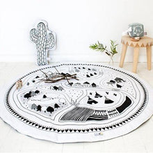Load image into Gallery viewer, Baby Kids Play Mat Cotton Game Mat Room Floor Round Carpet Rug Children Tent Camp Mat Baby Yym Kids