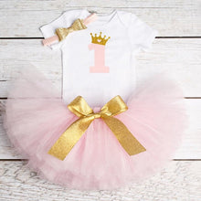 Load image into Gallery viewer, Princess Girls Tutu Dress Toddler Kids Clothes Baby Baptism 1st First Birthday Outfits Dress For Birthday Party