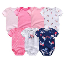 Load image into Gallery viewer, Unisex Newborn Baby Rompers Clothing Infant Jumpsuits 100%Cotton Children 7Pcs/Lot Set for Girls and Boys Jumpsuits For Kids