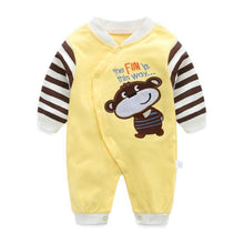 Load image into Gallery viewer, Modern Printed Jumpsuits Gentleman Autumn Long Sleeves Rompers Cotton Baby Clothes for Boys and Girls Outfits Style