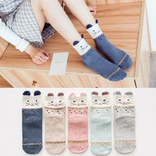 Load image into Gallery viewer, 5pairs 100% Cotton Unisex Baby Socks for Girls&boys Children Soft Winter Cute Cartoon Socks Set For Baby