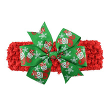 Load image into Gallery viewer, Baby Headband Ribbon Toddler Hair Accessories Girl Newborn Bow Christmas Headwear headwrap