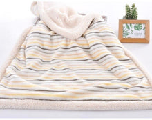Load image into Gallery viewer, Baby Winter Blanket Newborn Baby Thicken Cotton Fleece Blankets for Infant Warm Soft Swaddle Envelope Blanket for Kids