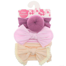 Load image into Gallery viewer, Nylon Baby Headband Bow Headbands For Cute Kids Girls Hair Girls Turban Hairband Children Bow