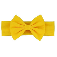 Load image into Gallery viewer, Cotton Elastic Newborn Baby Girls Solid Color Headband Bowknot Hair Band Children Infant Headband Bow for kids