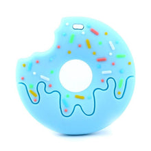 Load image into Gallery viewer, Gingerbread Man Raccoon Donut Silicone Teether Latex Free Teething Toy Baby Gift Food Grade Silicone