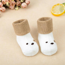 Load image into Gallery viewer, 1 Pair Newborn Cotton Striped Warm Slippers Socks For Baby Girls And Boys Very Comfortable And Soft Material