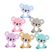 Load image into Gallery viewer, Unicorn Silicone Baby Teether Cartoon Animal BPA Free Rodents Teething Shower Gifts Koala Penguin Owl Fox For Kids