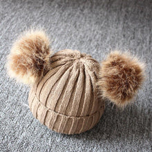 Load image into Gallery viewer, Newborn Baby Kids Girls Winter Warm Knit Hat Ball Beanie Cap Design