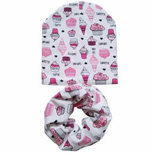 Load image into Gallery viewer, Modern Cartoon Cotton Baby Hat Winter Baby Girls Hat Newborn Boys Hats Kids Cap Scarf Set Children Beanies For Kids With Scarf