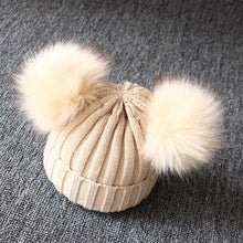 Load image into Gallery viewer, Newborn Baby Kids Girls Winter Warm Knit Hat Ball Beanie Cap Design