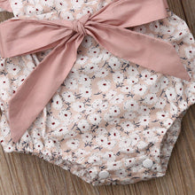 Load image into Gallery viewer, Luxury Modern Toddler Baby Girls Ruffles Romper Infant Newborn Baby Bow Jumpsuit Summer Flower Baby Girls Clothes Baby Costumes