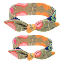 Load image into Gallery viewer, Mother & Baby Headbands Print Floral Elastic Hair Bands Parent-Child Hair Accessories Bow For Baby Girls Bow in Modern Design