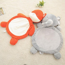 Load image into Gallery viewer, Modern Plush Climbing Carpet Play Mats Newborn Animal Play Mats Soft Sleeping Mat Cotton Elephant & Fox Carpet For Kids