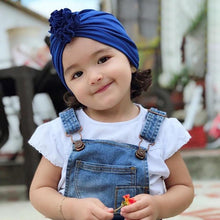 Load image into Gallery viewer, New Fashion Elegant Flower Baby Hat Newborn Elastic Baby Turban Hats for Girls In Modern Design