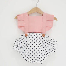 Load image into Gallery viewer, Baby Girl Clothes Splice Bodysuit Jumpsuit Playsuits Ruffled Outfit Summer Backless Sunsuit For Girls In Modern Style