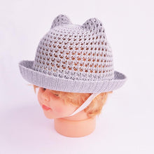 Load image into Gallery viewer, Modern Handmade Baby Hats For Children Bucket Cap Kids Toddler Sun Hat Hollow Mesh Caps Casual Beach Caps For Kids