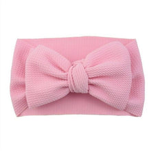 Load image into Gallery viewer, Fashion Trend Big Modern Baby Bow Accessories For Toddler Girls In Solid Bow Hairband Stretch Turban Knot Head Wrap Color for Kids