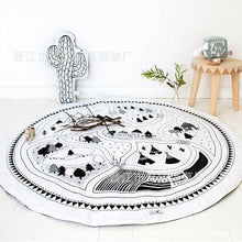 Load image into Gallery viewer, Baby Kids Play Mat Cotton Game Mat Room Floor Round Carpet Rug Children Tent Camp Mat Baby Yym Kids