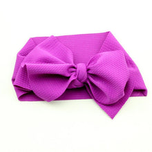 Load image into Gallery viewer, Adjustable Big Bow Headwrap Top Knot Headbands Over Sized Bow Hair Turban for Newborn Girl