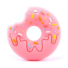 Load image into Gallery viewer, Gingerbread Man Raccoon Donut Silicone Teether Latex Free Teething Toy Baby Gift Food Grade Silicone