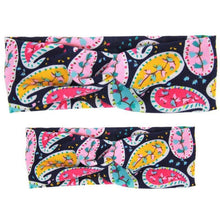 Load image into Gallery viewer, Mother & Baby Headbands Print Floral Elastic Hair Bands Parent-Child Hair Accessories Bow For Baby Girls Bow in Modern Design