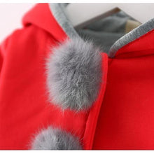 Load image into Gallery viewer, Newborn Girls Coat Autumn Spring Jacket Rabbit long Ear Hoodies Cotton Outerwear Children Clothes