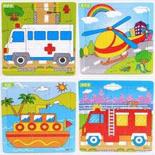 Load image into Gallery viewer, 1 Pcs Animal Wooden Puzzles For Children In Wooden 3D Mosaic Puzzles Kids Educational Toys Design For Baby Birthday Gifts