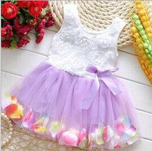 Load image into Gallery viewer, Kids Baby Girls Beautiful Flower Dress Princess Summer Sleeveless Mini Tutu Dress For Modern Baby Girls