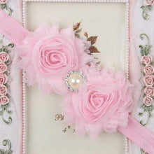Load image into Gallery viewer, Handmade Flower Newborn Headwear Head Wrap Band Hairband Gift Toddlers For Baby Girls