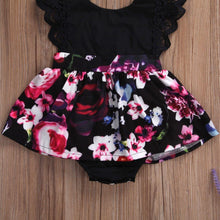 Load image into Gallery viewer, Luxury New Trend Newborn Baby Infant Girl Romper Tutu Dress Headband Floral Outfits Party Dress In Flowers Interesting Design With Bow