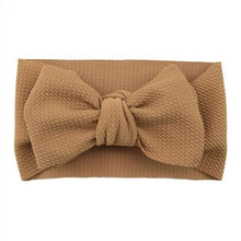 Load image into Gallery viewer, Fashion Trend Big Modern Baby Bow Accessories For Toddler Girls In Solid Bow Hairband Stretch Turban Knot Head Wrap Color for Kids