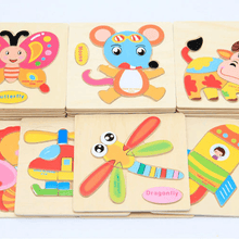 Load image into Gallery viewer, Wooden 3D Stevvex Modern Interesting Baby Learning Puzzles for Children Cartoon Animal Fruit Puzzles Intelligence Kids Children Educational Toy