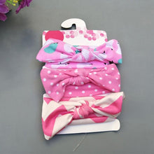 Load image into Gallery viewer, Summer Cute Floral Bows Baby Girl Headbands Elastic Bowknot Newborn Hair Band Turban Set Hair Accessories Bow Set For Kids