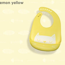 Load image into Gallery viewer, Bibs Waterproof Silicone Feeding Baby Saliva Towel Newborn Cartoon Aprons Baby Bibs Adjustable