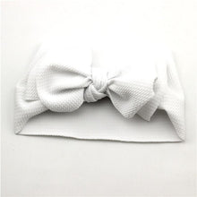 Load image into Gallery viewer, Modern Luxury Newborn Large Bow Cotton Rainbow Print Headwrap Baby Girl Fabric Messy Bow Turban Headband