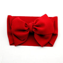 Load image into Gallery viewer, Adjustable Big Bow Headwrap Top Knot Headbands Over Sized Bow Hair Turban for Newborn Girl
