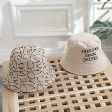Load image into Gallery viewer, Children Summer Hat Double Sided Sun Caps For Boys And Girls Letter Printing Fisherman In Modern New Design